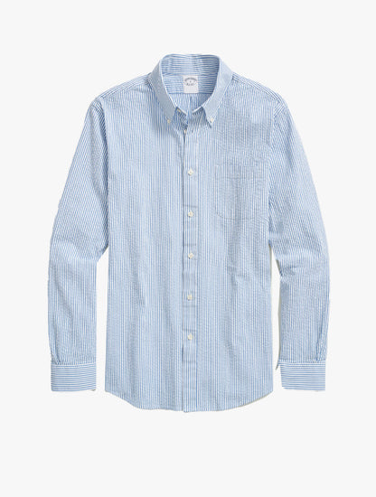 Spt Ls Seersucker Stripe Reg - BYR100200004