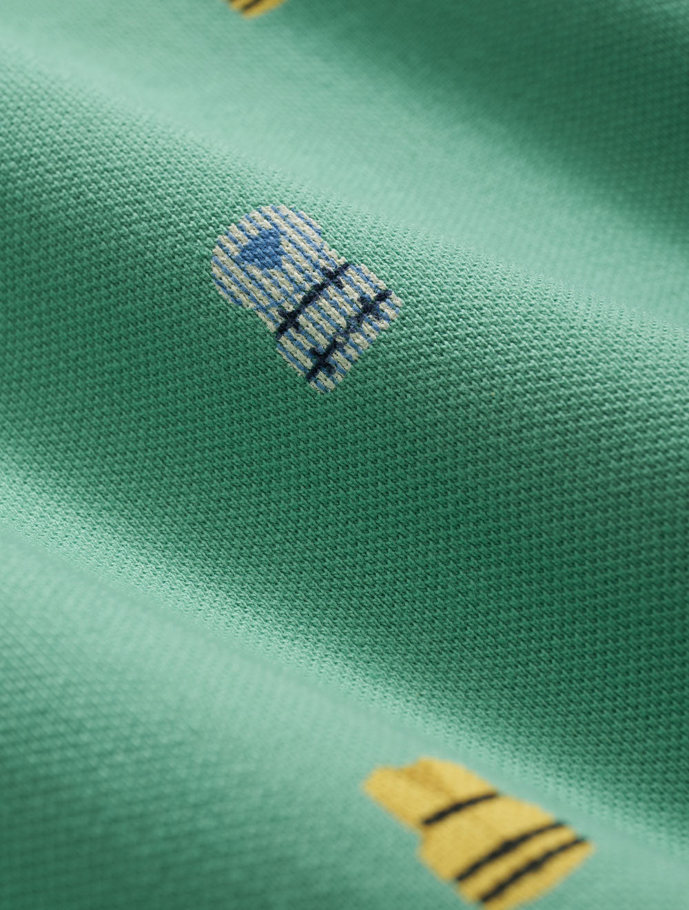 Knt Lifesaver Print Vtg Polo - BYR100217643